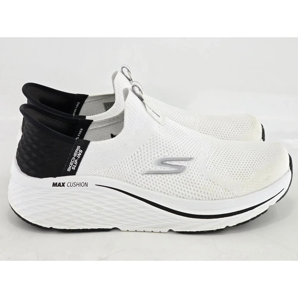 Skechers Slip-ins GoWalk Max Walker Sneakers Mens 11.5 White Black - Good